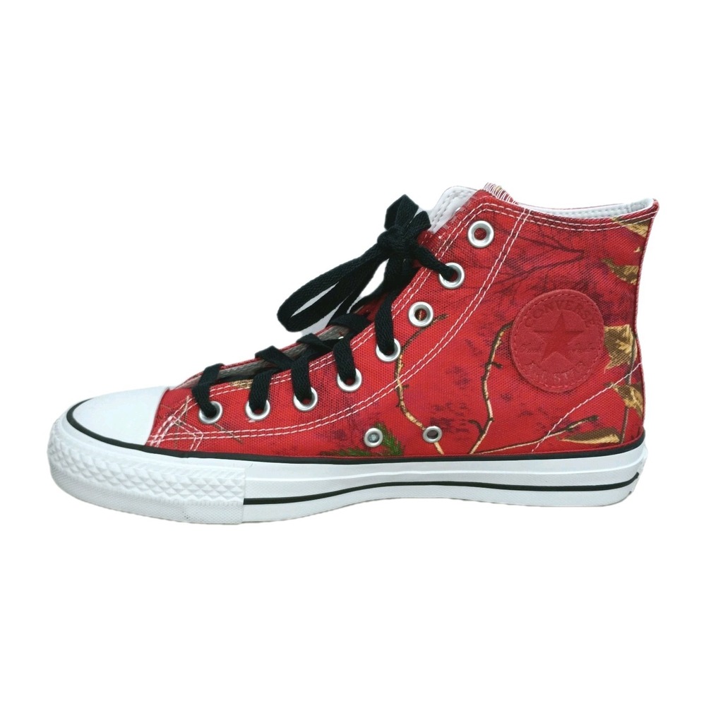 Converse Cons X Red Realtree Camo High Top Shoes Men's‎ Size 7 Women's 9 - Picture 1 of 13
